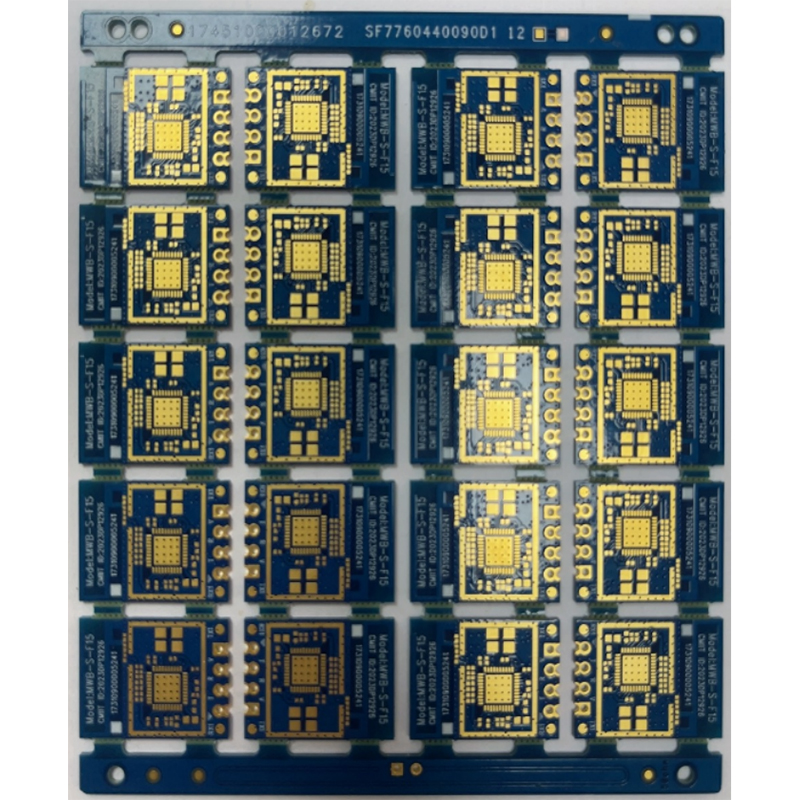 Four-layer/gold-plated board